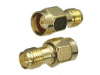 1pcs Connector Adapter SMA RP-SMA to SMA RPSMA Male Plug & Female Jack Straight & Right angle RF Coaxial Converter New Brass