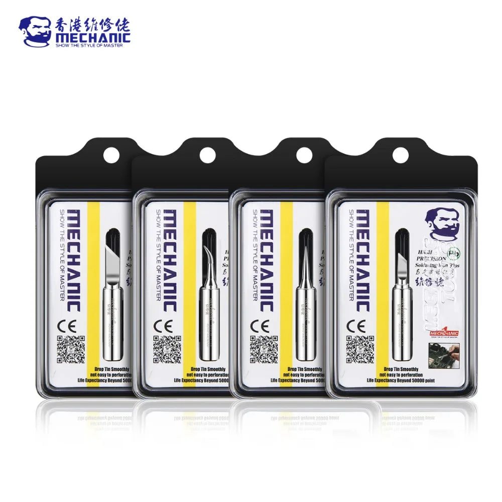MECHANIC OG Series Lead-free Pure Copper Electric Soldering Iron Tip Welding Tips For PCB BGA IC Chip Repair Solder Tool Kit