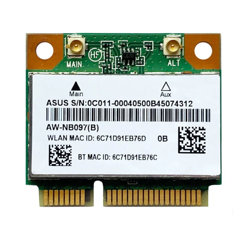 Wireless Card For ATHEROS AR5B225 300Mbp MINI PCI-E Card WiFi + For Bluetooth 4.0 5B225