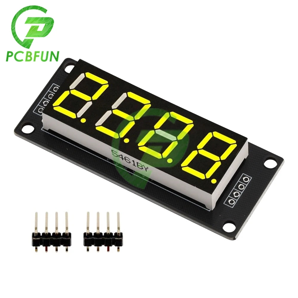 0.56 inch 4-Digit 7-segment LED Digital Tube TM1637 Driver IC Display Module 5V TM1637.h Display For Arduino Digital I/O 2 Pins