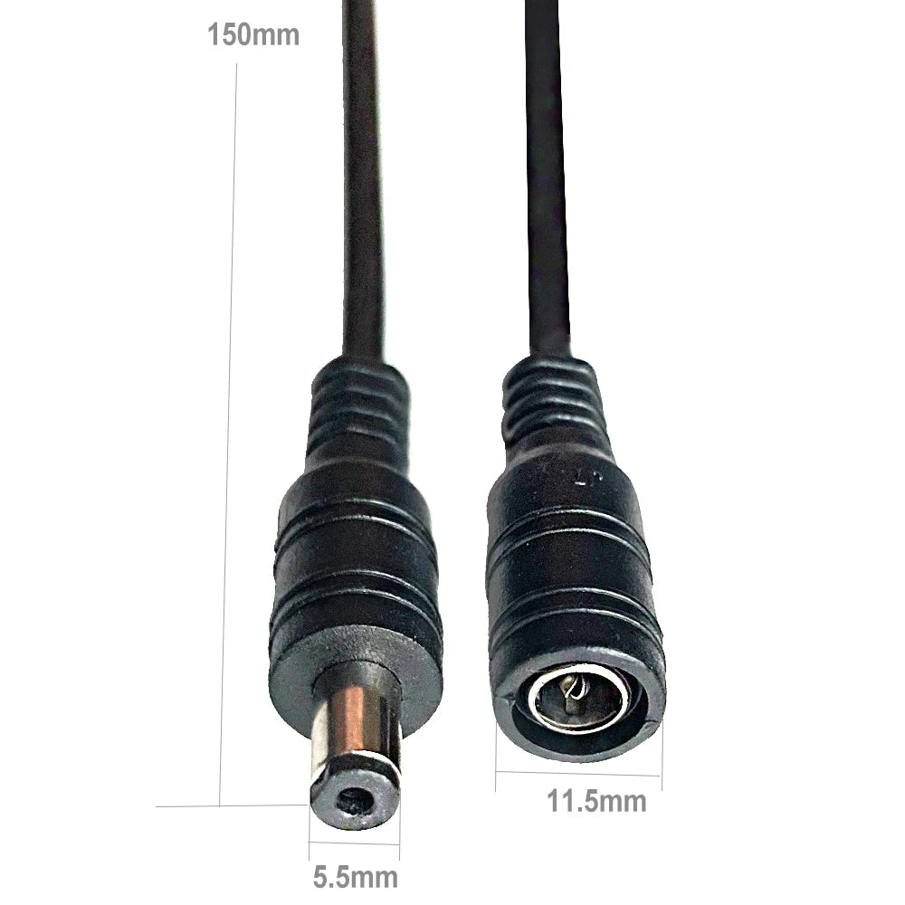 5/10pcs 5.5x2.1 Plug DC male or Female  Cable Wire Connector For 3528  5050 LED Strip Light