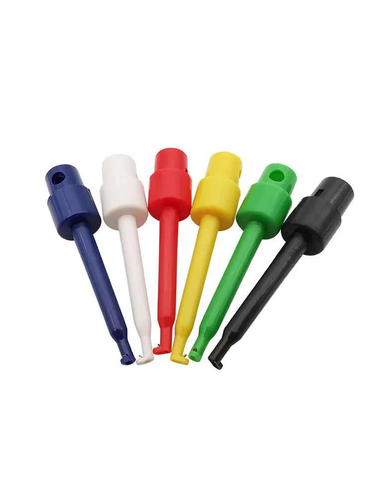 5Pcs 58mm Single Test Hook Clip Alligator Clips Test Probes Clamp For Electronic Testing Multimeter IC Grabber Probe Hooks