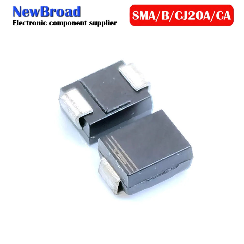 10PCS SMD TVS Diode Unidirectional SMAJ20A BV SMBJ20A LV SMCJ20A GEV Bidirectional SMAJ20CA XV SMBJ20CA LV SMCJ20CA BEV DO-214A