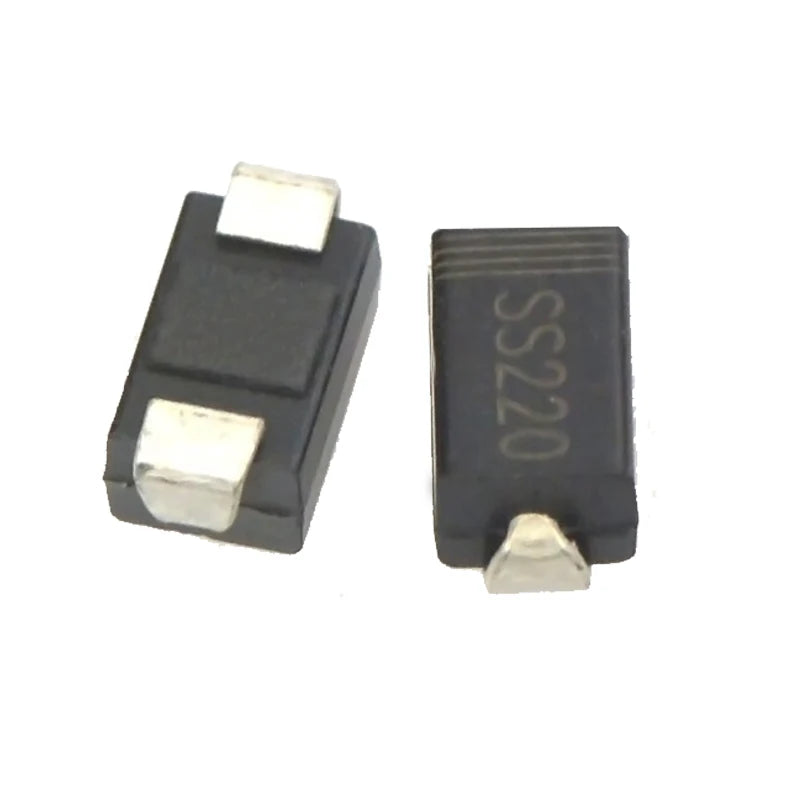 50pcs SS220 SMD Diode 2A/200V Schottky Diodes SMA Package Type A DO-214AC Model SR2200