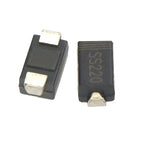 50pcs SS220 SMD Diode 2A/200V Schottky Diodes SMA Package Type A DO-214AC Model SR2200