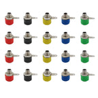 20Pcs 4mm Banana Socket Jack Female Connector Binding Post Speaker Panel Terminals Banana Plug Adapter 5 Colors