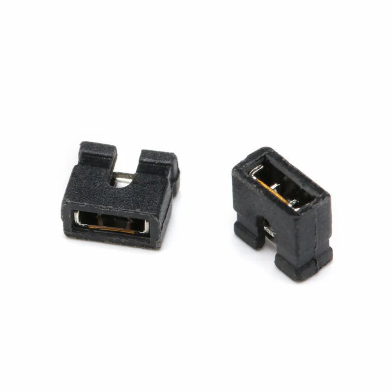 100PCS Pitch 2.0mm Shorting Cap Pin Header Jumper Cap Short Block Black Circuit Board Jumper Cap