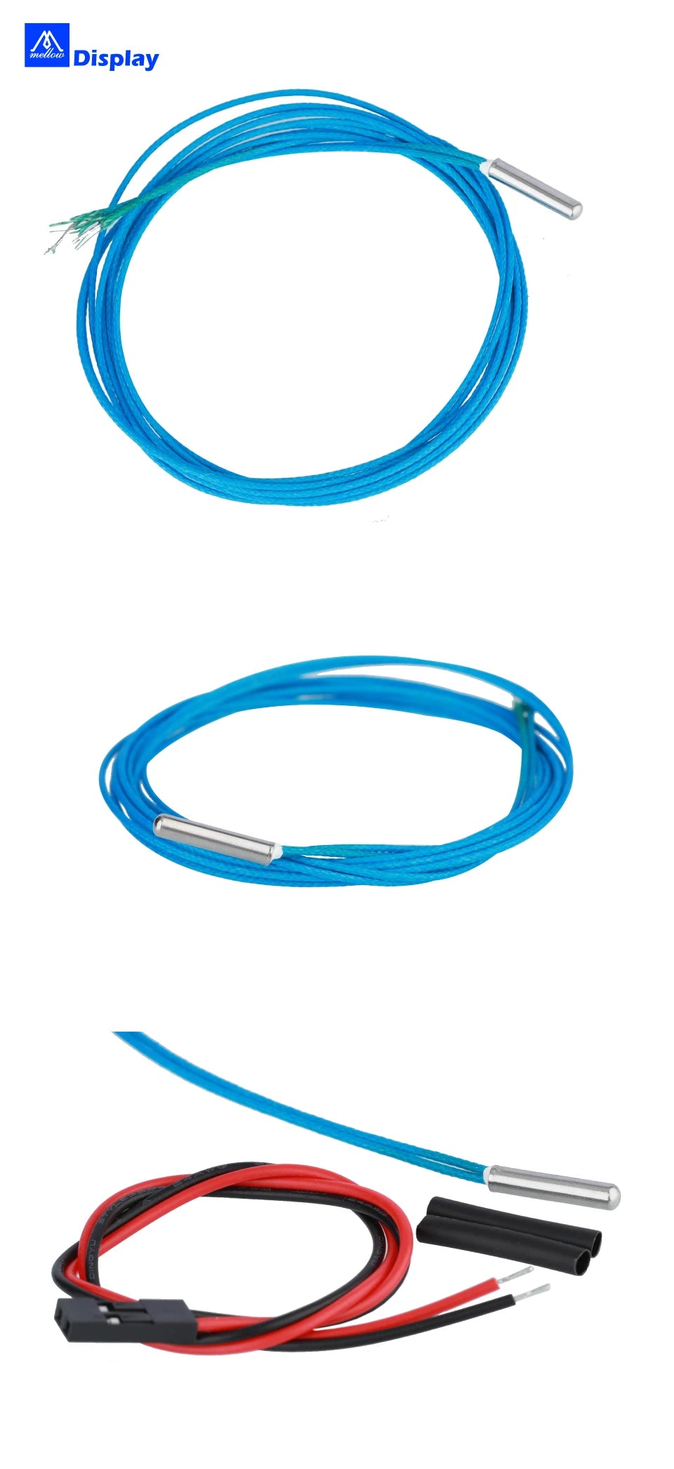 Mellow High Temperature ATC Semitec 104GT-2 104NT-4-R025H42G Thermistor Cartridge 104 for V6 Volcano Heater Block