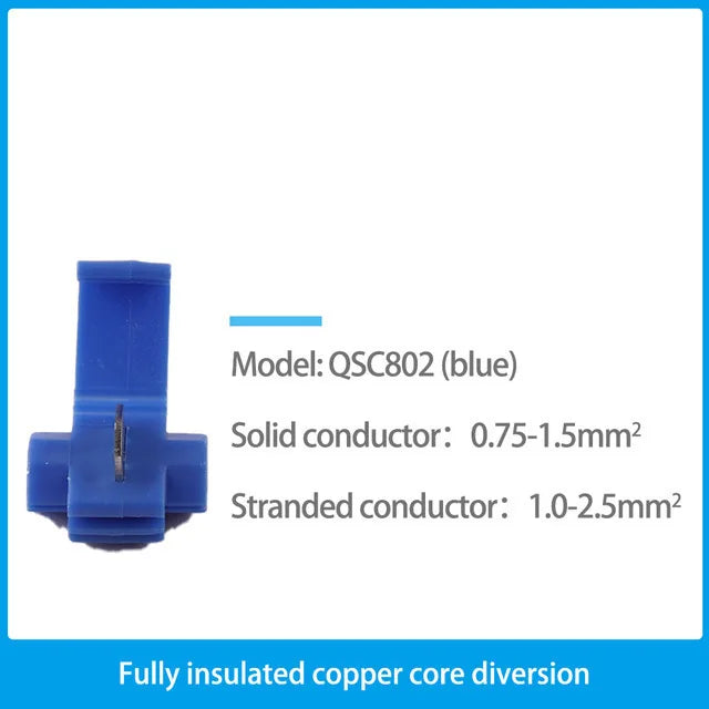 Scotch Lock Electric Wire Cable Connectors  AWG 22-18 Without Breaking Cable Insulated Crimp Splice Electrical Terminals