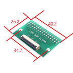 2 Pcs FPC FFC Cable 4 6 8 10 12 15 20 24 30 40 50 60 PIN 0.5 Mm Cable PCB Adapter to 2.54 Mm 1 Inch Pitch Through Hole PCB