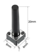 1000pcs/lot 6*6 6X6X5/4.3/5.5/6/7/8/9/10/13/17H button touch switch Copper 4PIN DIP Micro Switch