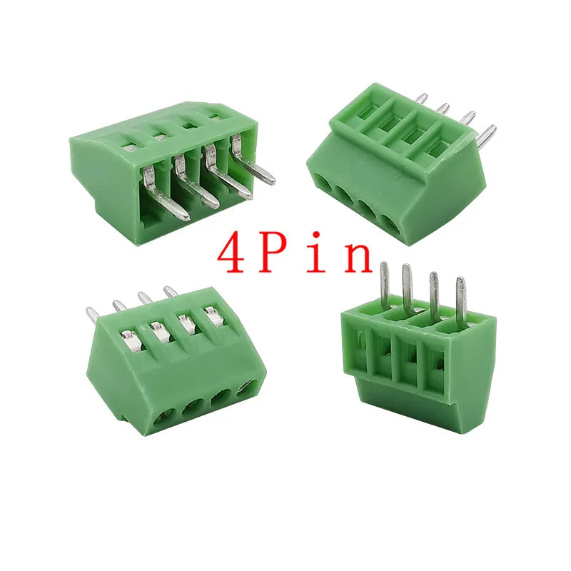 5/10Pcs KF128 2.54mm PCB Mini Screw Terminal Block Connector KF128-2.54 2/3/4/5/6/7/8/9/10/12/14/16Pin 150V 6A for 26-18AWG Cabl