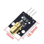 GREATZT Smart Electronics New KY-008 3pin 650nm Red Laser Transmitter Dot Diode Copper Head Module for Arduino AVR PIC DIY