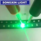 100pcs 0805 (2012) SMD LED Emitting Diode Kit Lamp Chip Light Beads Warm White Red Green Blue Yellow Orange UV Pink Micro 3V SMT