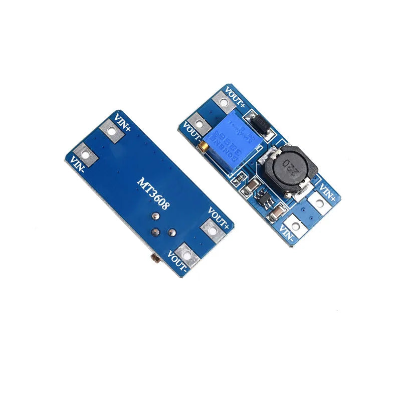 New MT3608 DC-DC Adjustable Boost Module Output 28V 2A Step Up Converter Booster With MICRO USB 2V-24V to 5V 9V 12V 28V