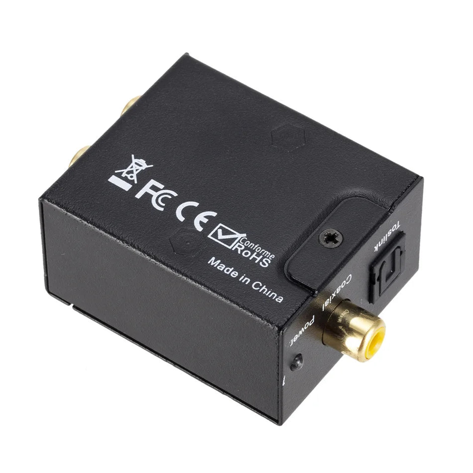 Analog To Digital ADC Audio Converter Optical Coax RCA Toslink Audio Sound Adapter SPDIF Adaptor for Apple TV for Xbox 360 DVD