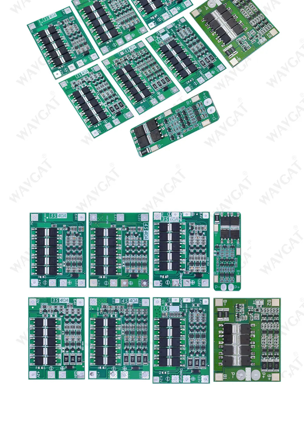 LIZAO 3S 4S BMS 20A 40A 60A 18650 Li-ion Battery Protection Board 11.1V-16.8V Enhanced Balance Charger Module