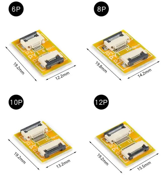 10PCS/1PC FPC FFC Flexible Flat Cable Extension Board 0.5mm 1mm Pitch 4Pin 5 6 7 8 9 10 12 14 15 16 20 30 40 50 60 PIN Connector