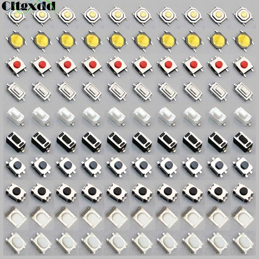 100pcs Car Remote Control Key Touch Switches Tactile Push Button Switches For Hyundai Nissan Honda VW Toyota Kia Peugeot
