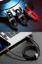 Baseus USB Micro Cable Quick Charge 3.0 Cable Fast Charging for Huawei P30 Xiaomi USB-C Charger Wire