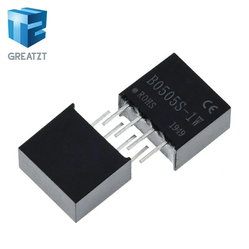 GREATZT 1/5Pcs B0505S-1W 5V to 5V converter DC DC power module converter 1000VDC Isolation