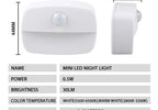 Auto ON/OFF LED Smart Night Lamp Under Cabinet Light PIR Motion Sensor Kitchen Bedroom Light for Night Cupboard Closet Stairs