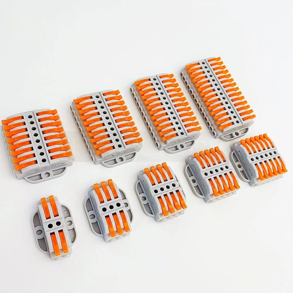 Wire Connectors KV-223-2 Terminal Block Push-in Quick Connector Docking Wiring Connector Electrical Plug-in Fast Cable Connector