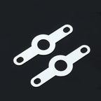 50pcs/100Pcs Silver-plated Copper double Head Soldering Terminal M2.2-M4.2 Circular Weld Washer Welding Sheet Soldering Lug