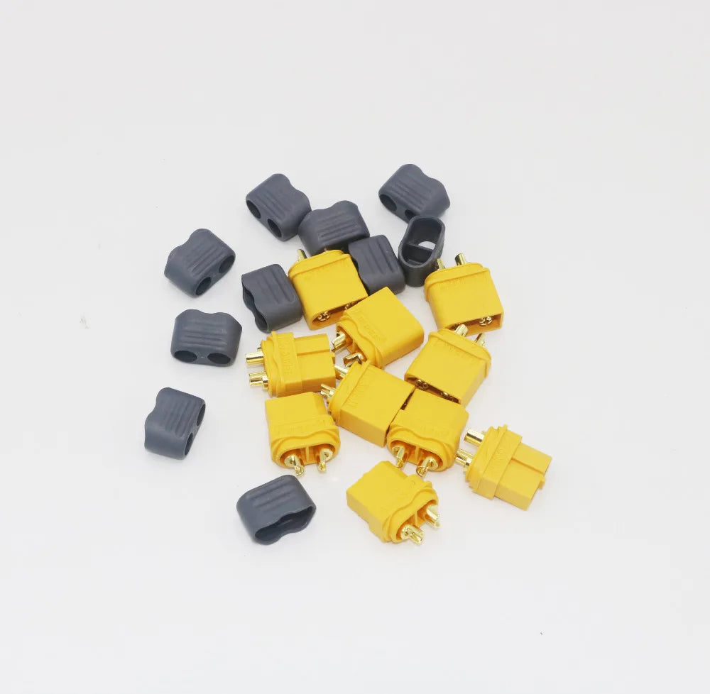 10pcs Amass XT60 XT60H Plug Connector With Sheath Housing Male & Female (5 Pair) For RC Quadcopter FPV Racing Drone Lipo Battery