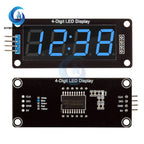 TM1637 4-Digit 7 Segments Digital LED Display Module 0.56 inch Display Tube Decimal Clock Double Dots Module Board for Arduino
