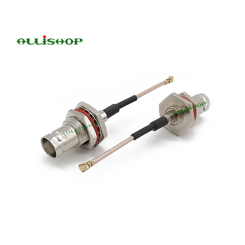 1Pcs BNC Female Jack Bulkhead to U.FL Female RF Coaxial Connector RG178 Cable Pigtail Adapter 5-50cm