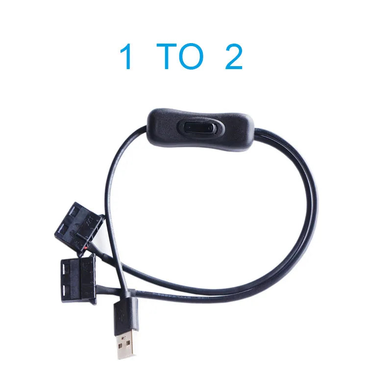 USB to Big 4 Pin Molex Fan Power Cable Computer Case Adapter Cord 12V 4Pin Female to 5V USB Male USB Adapter Cable