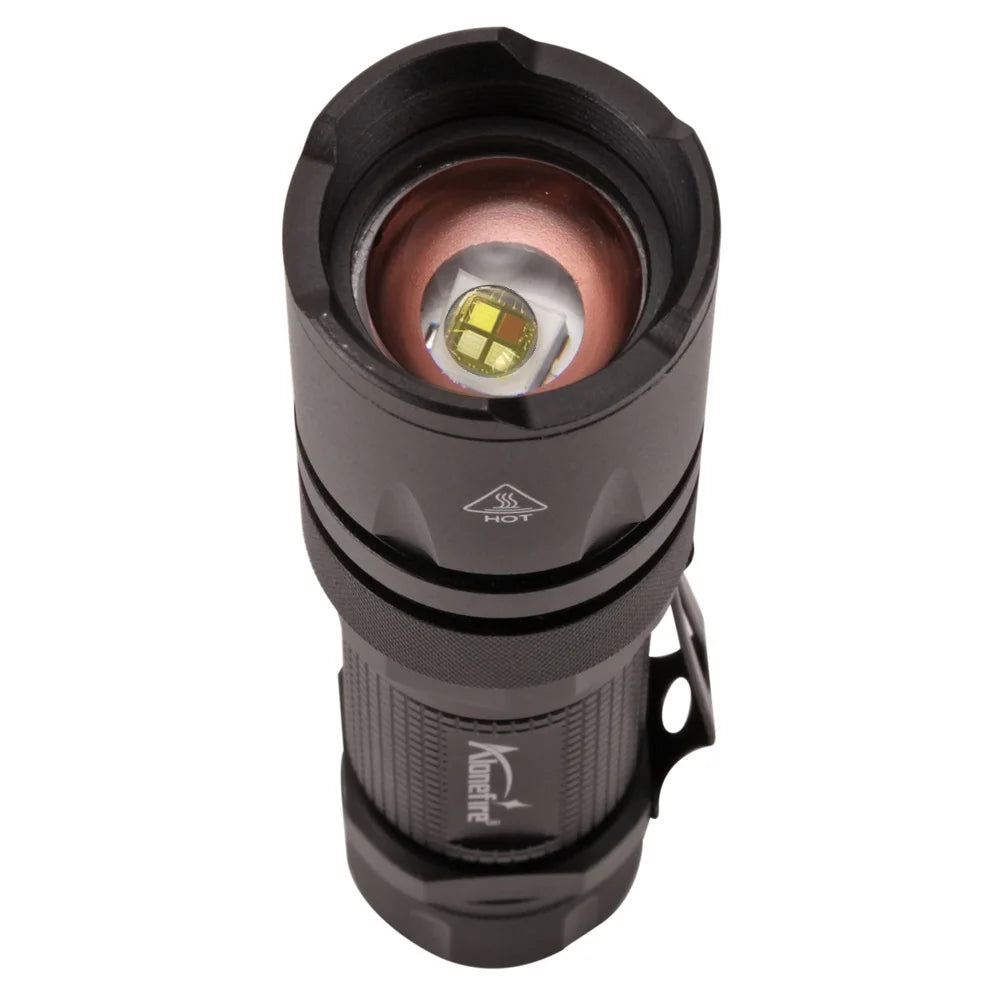 4 in 1 Multicolor Zoom Led White/Red/Green/Blue Lighting Flashlight Outdoor Hunting Photographic Selfie Hiking Camping Totch