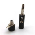 5 Pairs 4mm Banana Plug Male & Female Socket Connector Screw Terminal Binding Post Adapter for Audio Speaker Set
