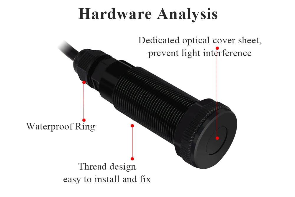WT53R Time-of-Flight (ToF)Laser Ranging Sensor Module,VL53L1X Sensor Module Distance 400cm,RS485 Modbus/TTL, TOF050F TOF200F