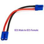 XT30 XT60 XT90 XT90S EC2 EC3 EC5 Tamiya MPX Deans JST Male to Female Extension Cable Wire 14awg 10/15cm for RC Battery Charger
