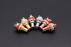 1pair/2pcs Luxury Gold plated RCA Jack Connector Panel Mount Chassis Audio Socket Plug Bulkhead with NUT Solder CUP 3Colors