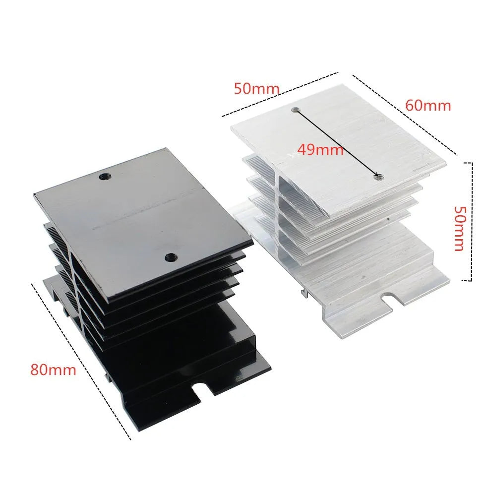 SSR-10 25 40 50 60 75 80 100DA DC Control AC SSR White Shell Single Phase Solid State Relay Without Plastic SSR-25DA SSR-40DA