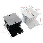 SSR-10 25 40 50 60 75 80 100DA DC Control AC SSR White Shell Single Phase Solid State Relay Without Plastic SSR-25DA SSR-40DA