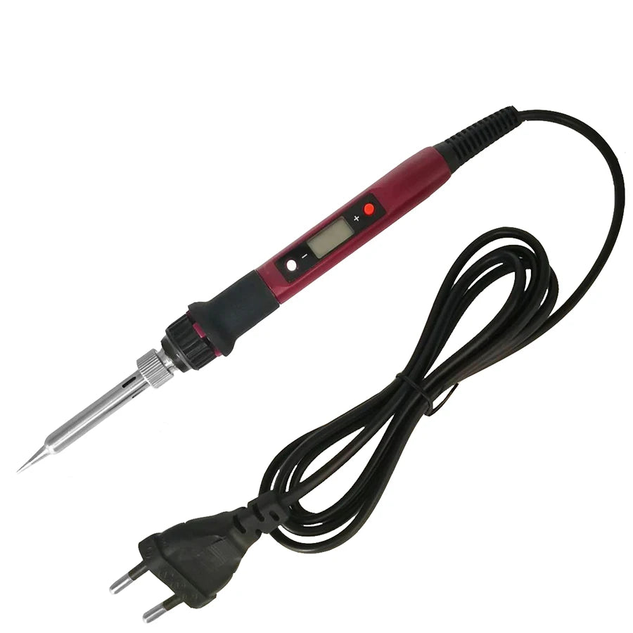 80W Digital Electric Soldering Iron Set Kit Temperature Adjustable 220V 110V  Ceramic Heater Soldering Tips Welding Tool  set
