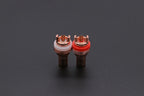 1pair/2pcs Luxury Gold plated RCA Jack Connector Panel Mount Chassis Audio Socket Plug Bulkhead with NUT Solder CUP 3Colors