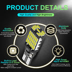 2x T15 LED W16W Bulbs Canbus OBC Error Free LED Backup Light 921 912 W16W LED Bulbs Car Reverse Lamp Xenon White 12V No Error