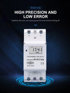 TOMZN New Type Din Rail Single Phase Weekly Ogrammable Digital TIME SWITCH Relay Timer Control AC 220V 230V 12V 24V 48V 16A