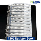 Resistor Kit SMD Book 0805 Resistor Assortment Kit 0201 0402 0603 1206 1% FR-07 170 Values 400 Values 0R-10M Smd DIY Sample Book