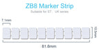 10Pcs ZBFM6 Label For Double-Level PTTB 4 PTTB4-PV 4mm Termin Numbering Blank DIN Rail Terminal Block Zack Marker Strips ZBFM 6