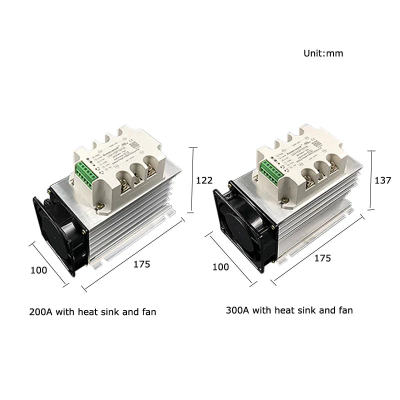 Single-Phase Fully Isolated AC Voltage Regulating Module SCR Power Regulator Solid State Relay Heater Temperature Adjustment