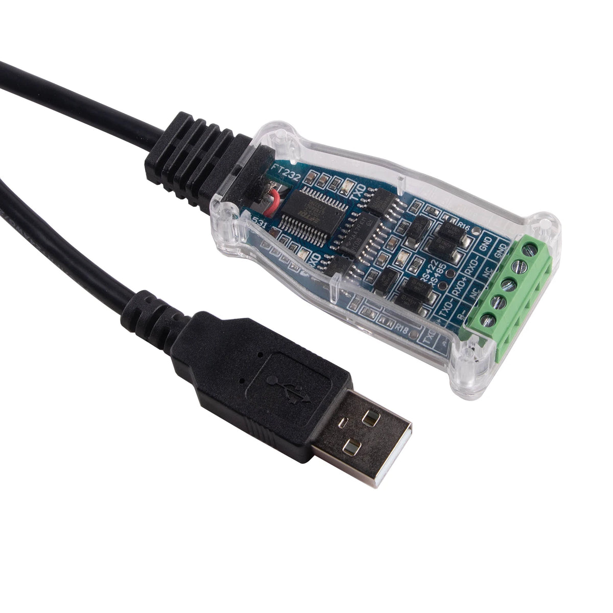 FTDI CH340 USB to RS485 Serial Terminal Block Adapter Communication Cable
