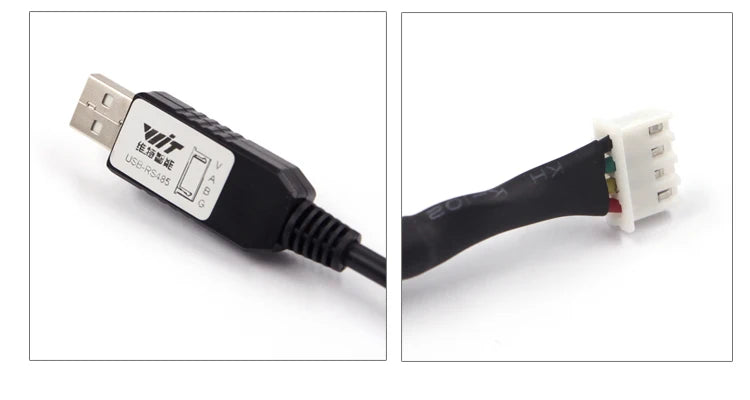 WitMotion Serial Cable, TTL/RS232/RS485 Interface Optional, 1 Meter Length, Serial Converter for WitMotion UART Sensor Series