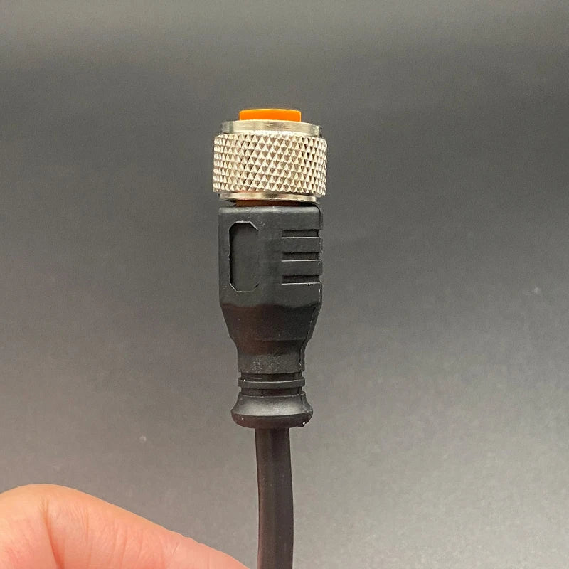Cloweit M12 3 4 5 8 Pins PVC LED IP67 Sensor Cable Connector Type A Socket Plug 2m Waterproof  Male&Female Straight Angle