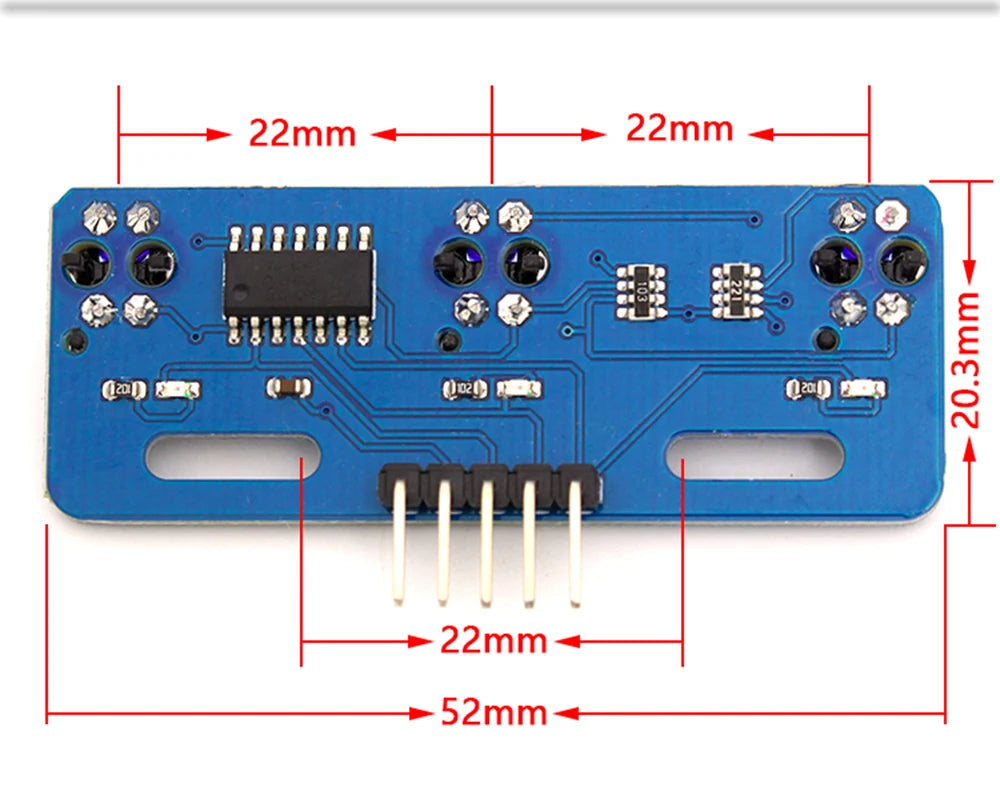 TCRT5000 Infrared Reflective Sensor IR Photoelectric Switch Barrier Line Track Module For Arduino Diode Triode Board 3.3v/5V
